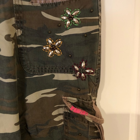 Embellished Army Style Cargo Pants - Picture 3 of 6
